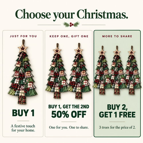 The Patchpine™ Patchwork Door Tree